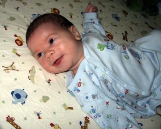 baby infant in crib