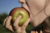 eating apple fresh fruit healthy