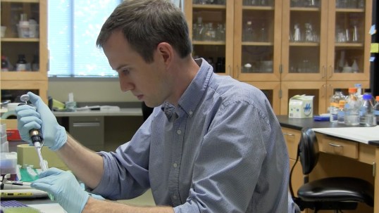 Sam Dolezal is is one of five future doctors who are also doing Ph.D. research at the University of Georgia. 