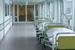 corridor in hospital / Flur im Krankenhaus