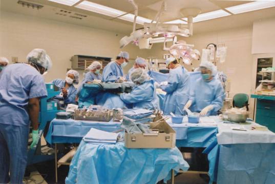 A transplant operation at Piedmont Atlanta Hospital