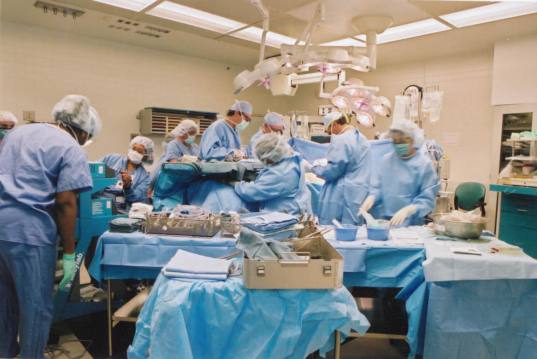 A transplant operation at Piedmont Atlanta Hospital