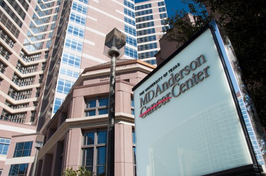 MD Anderson has a national reputation as a leading cancer center