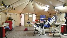 An Ebola isolation tent in Newark, N.J., for Kaci Hickox