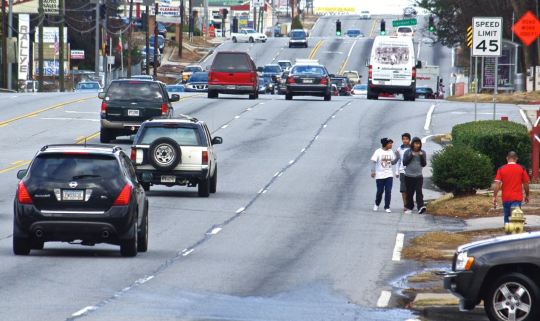 Buford Highway in DeKalb County has a high number of pedestrian accidents.