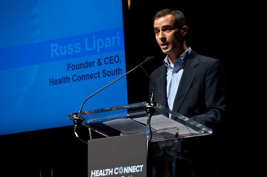 Russ Lipari addresses attendees at Health Connect South last year