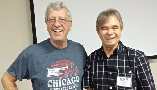 Joe Drogan (right) and Wayne Nichols are part of a support and advocacy group for post-polio syndrome.