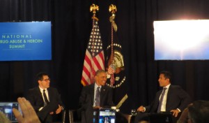 President Obama at an Atlanta drug summit.