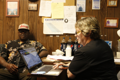 Earnest Allen and Karen Kinsell.