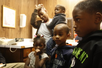 Sherita Nunnally with her children.