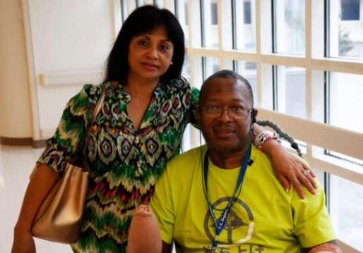 Robert Jones and his wife, Editha,at the Charlie Norwood VA Medical Center in Augusta. 