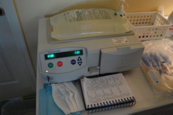 The in-home dialysis machine that Wilkes uses
