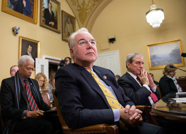 Rep. Tom Price (center) appeared in early 2016 before the House Rules Committee, when he sponsored legislation that would repeal the Affordable Care Act.