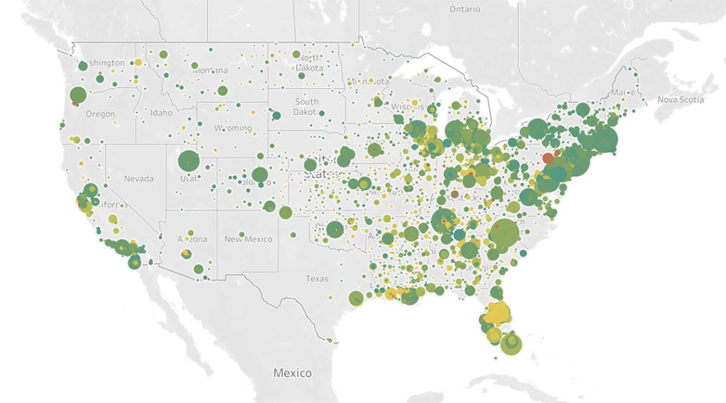 Unvaccinated Healthcare Workers by Hospital